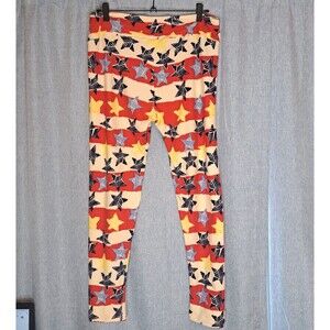 LuLaRoe Americana 4th of July Leggings Red Yellow Blue White Stars Stripes TC